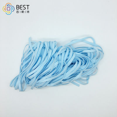 5MM 3.5MM 2 Mm 3mm सॉफ्ट इलास्टिक कॉर्ड स्ट्रेच ब्लू फेस मास्क कच्चा माल