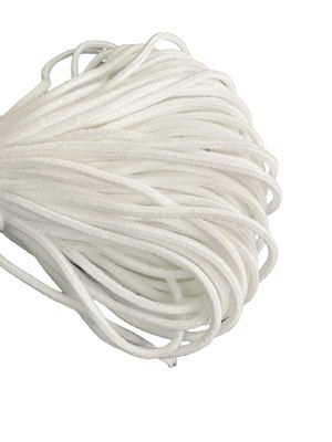 2.5mm 3mm 1/8&quot; ईयरलूप मेडिकल 3प्लाई फेस मास्क के लिए गोल इलास्टिक बैंड