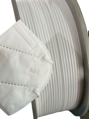 N95 फेस मास्क के लिए 5 मिमी डबल कोर बेंडेबल मेटल नोज़ स्ट्रिप्स ब्रिज
